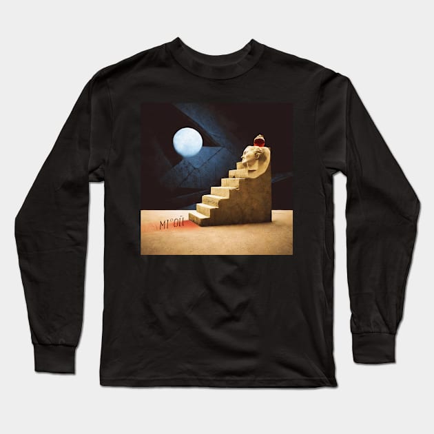 abstract staircase illustration Long Sleeve T-Shirt by KOTYA